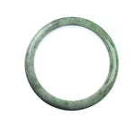 63mm Natural Burmese Jade Bangle - MAYS
