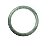 63mm Natural Burmese Jade Bangle - MAYS