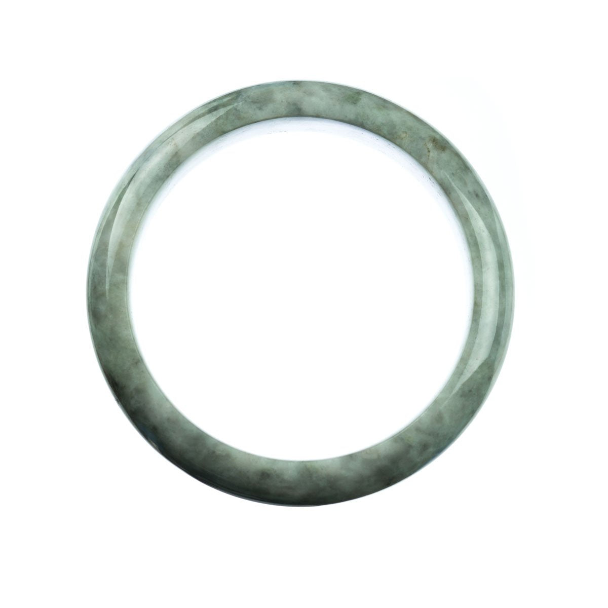 63mm Natural Burmese Jade Bangle - MAYS