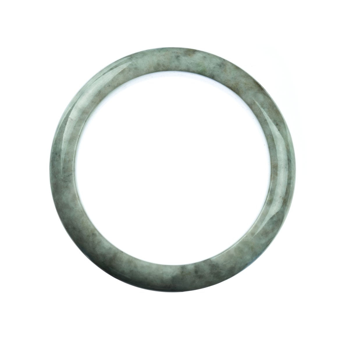 62mm Natural Burmese Jade Bangle - MAYS