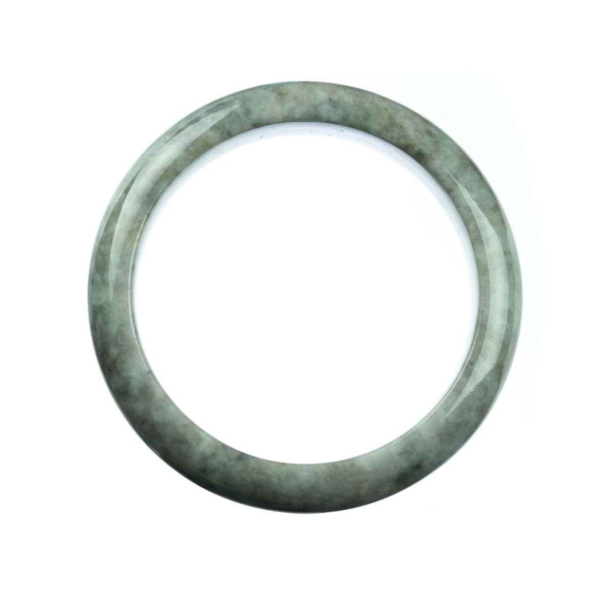 62mm Natural Burmese Jade Bangle - MAYS