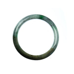 55mm Natural Burmese Jade Bangle - MAYS