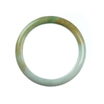 61mm Natural Burmese Jade Bangle - MAYS