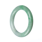 58mm Natural Burmese Jade Bangle - MAYS