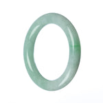 58mm Natural Burmese Jade Bangle - MAYS