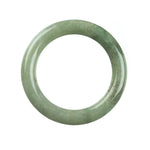 58mm Natural Burmese Jade Bangle - MAYS