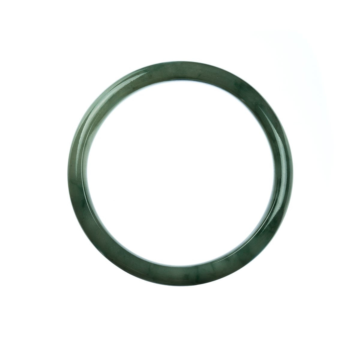 59mm Natural Burmese Jade Bangle - MAYS