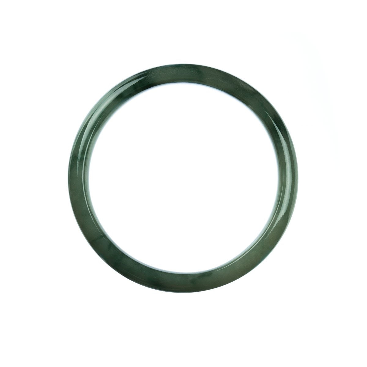 59mm Natural Burmese Jade Bangle - MAYS