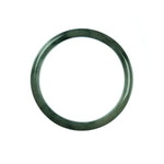 59mm Natural Burmese Jade Bangle - MAYS