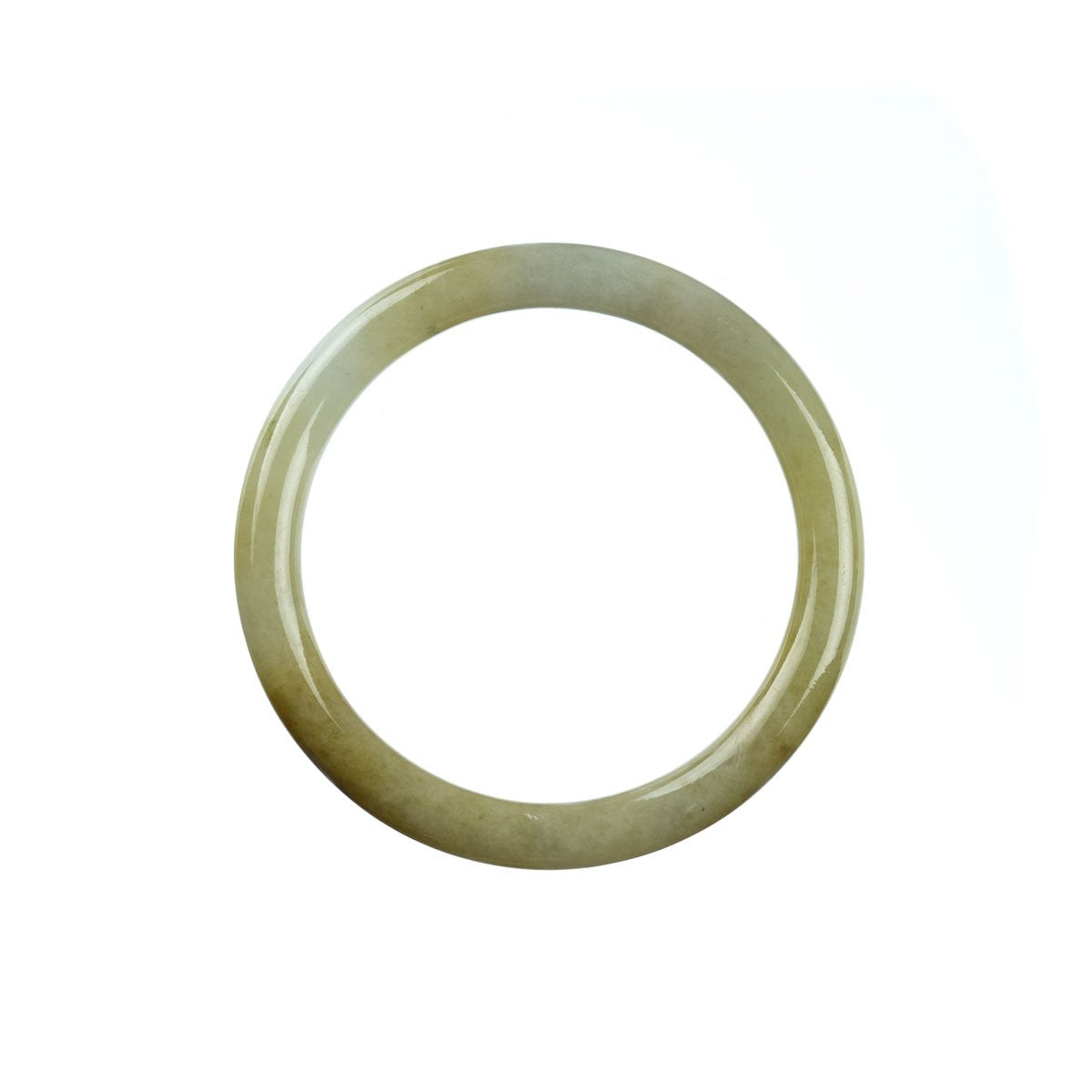 52mm Natural Burmese Jade Bangle - MAYS