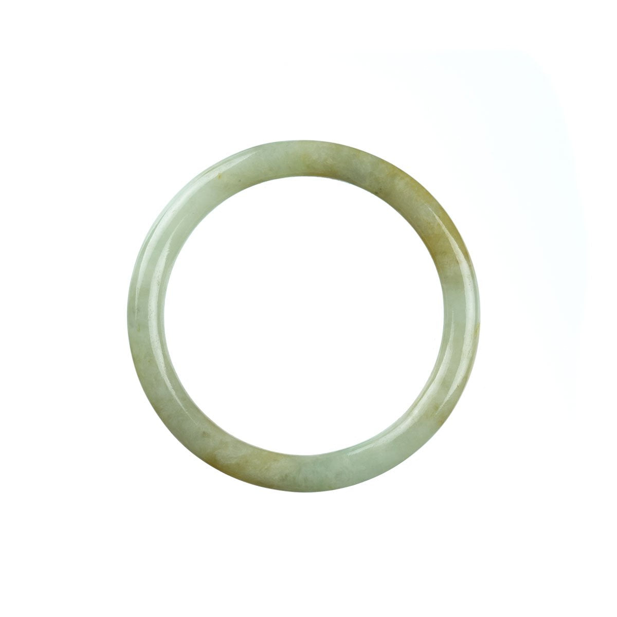 52mm Natural Burmese Jade Bangle - MAYS
