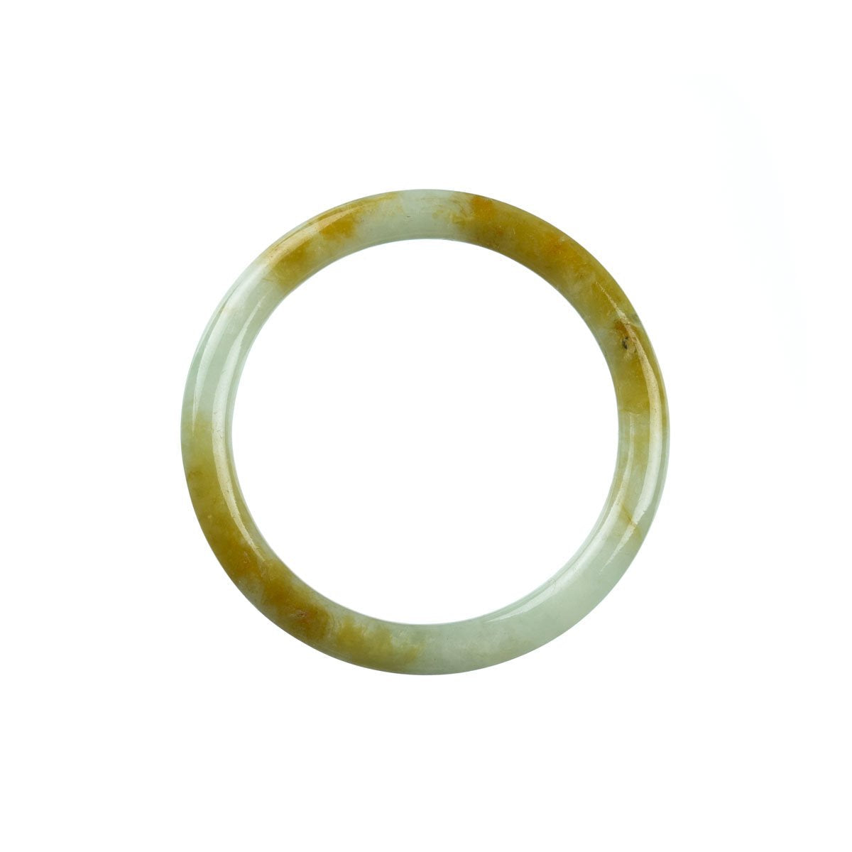 52mm Natural Burmese Jade Bangle - MAYS