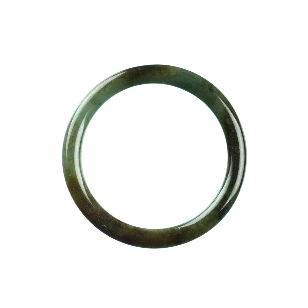 54mm Natural Burmese Jade Bangle - MAYS