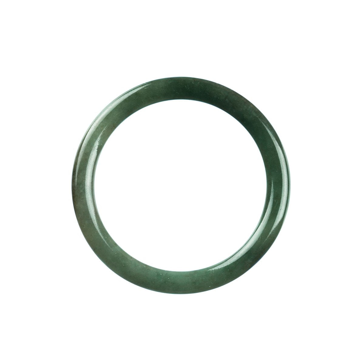 54mm Natural Burmese Jade Bangle - MAYS