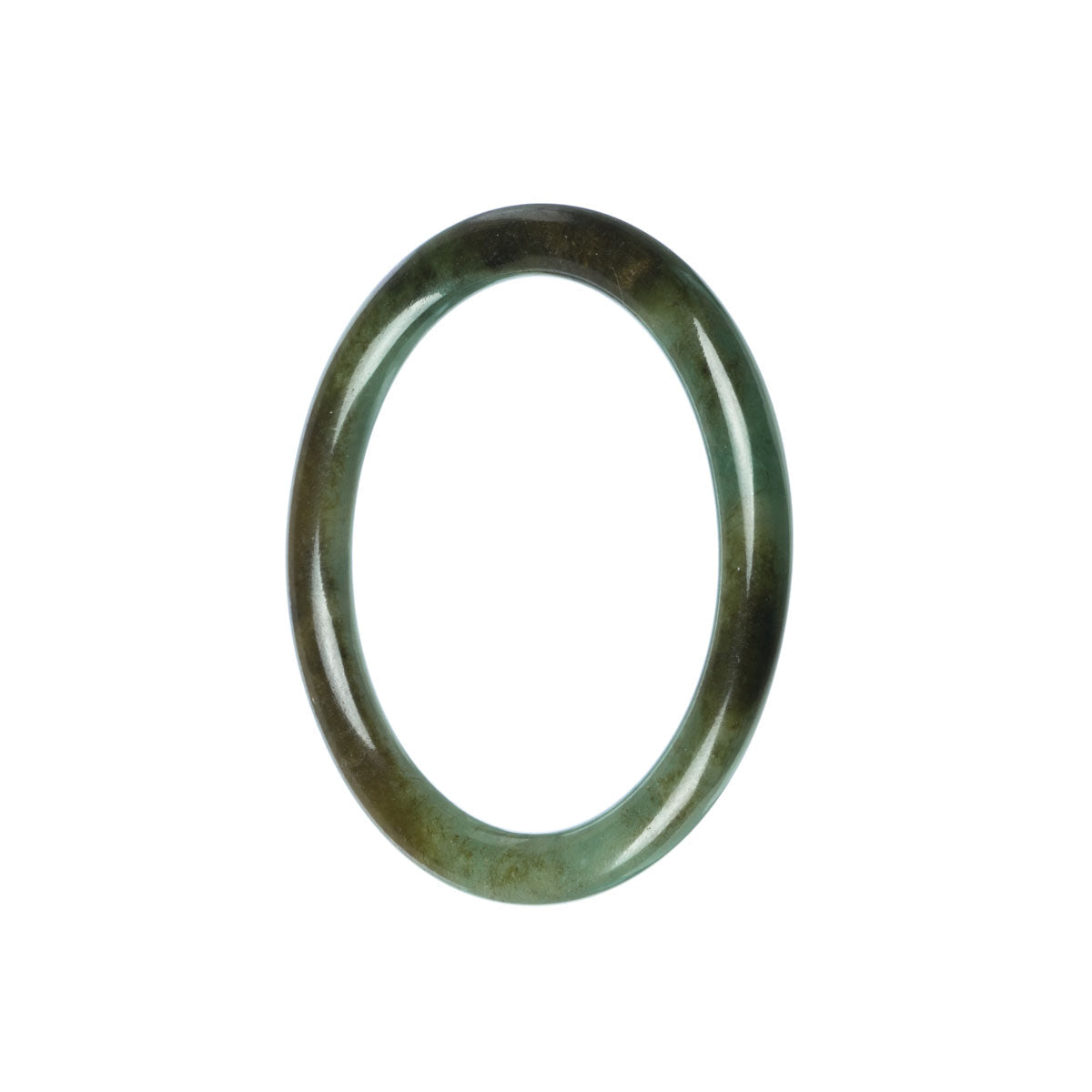 A close-up image of a delicate green jade bracelet, showcasing its petite round beads. The bracelet is made from genuine Grade A jade and is sold by MAYS GEMS.