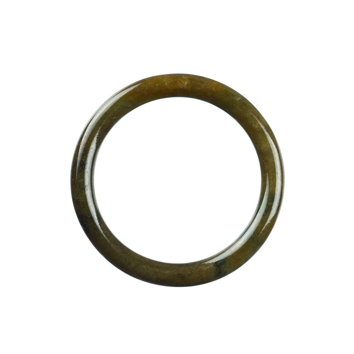 54mm Natural Burmese Jade Bangle - MAYS