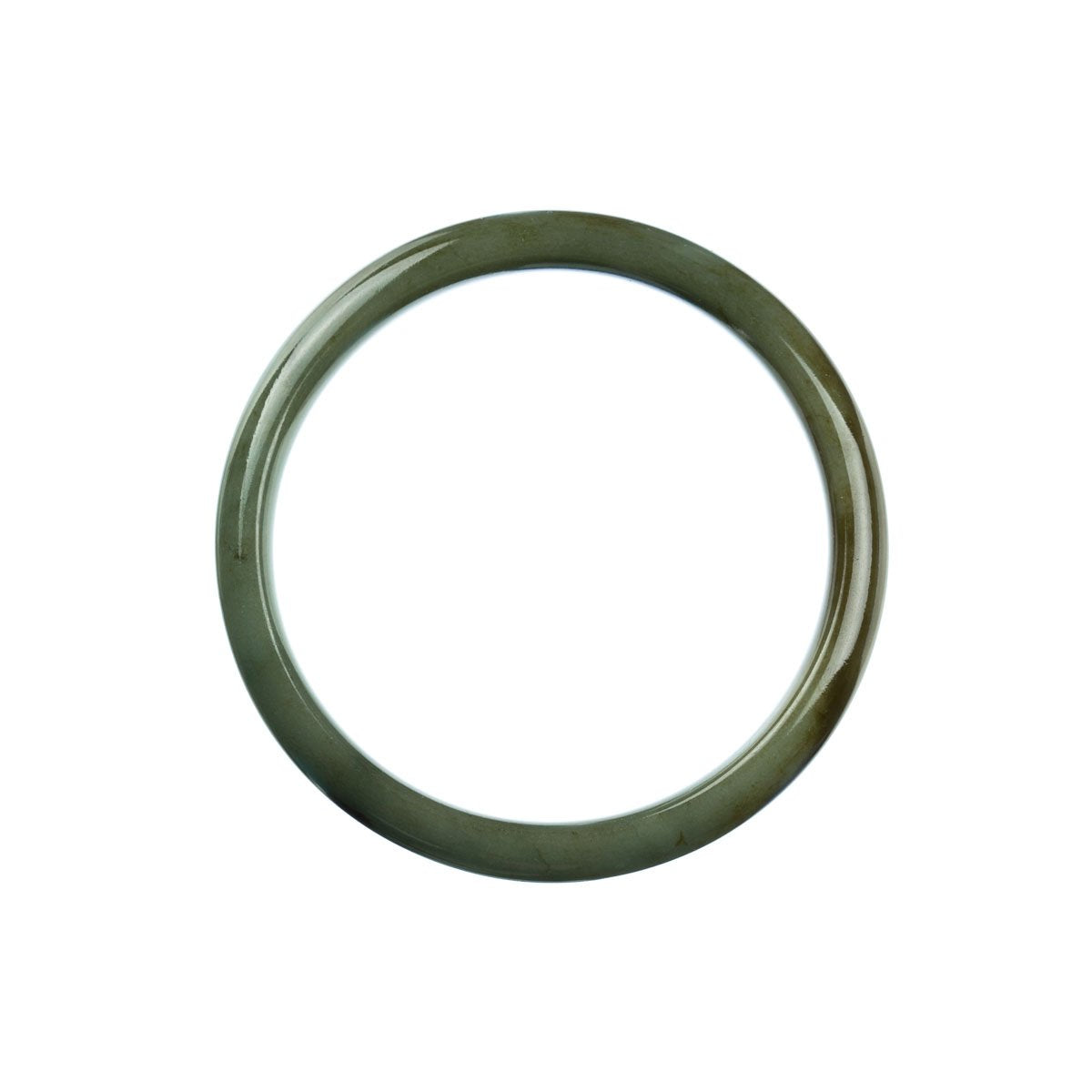 58mm Natural Burmese Jade Bangle - MAYS