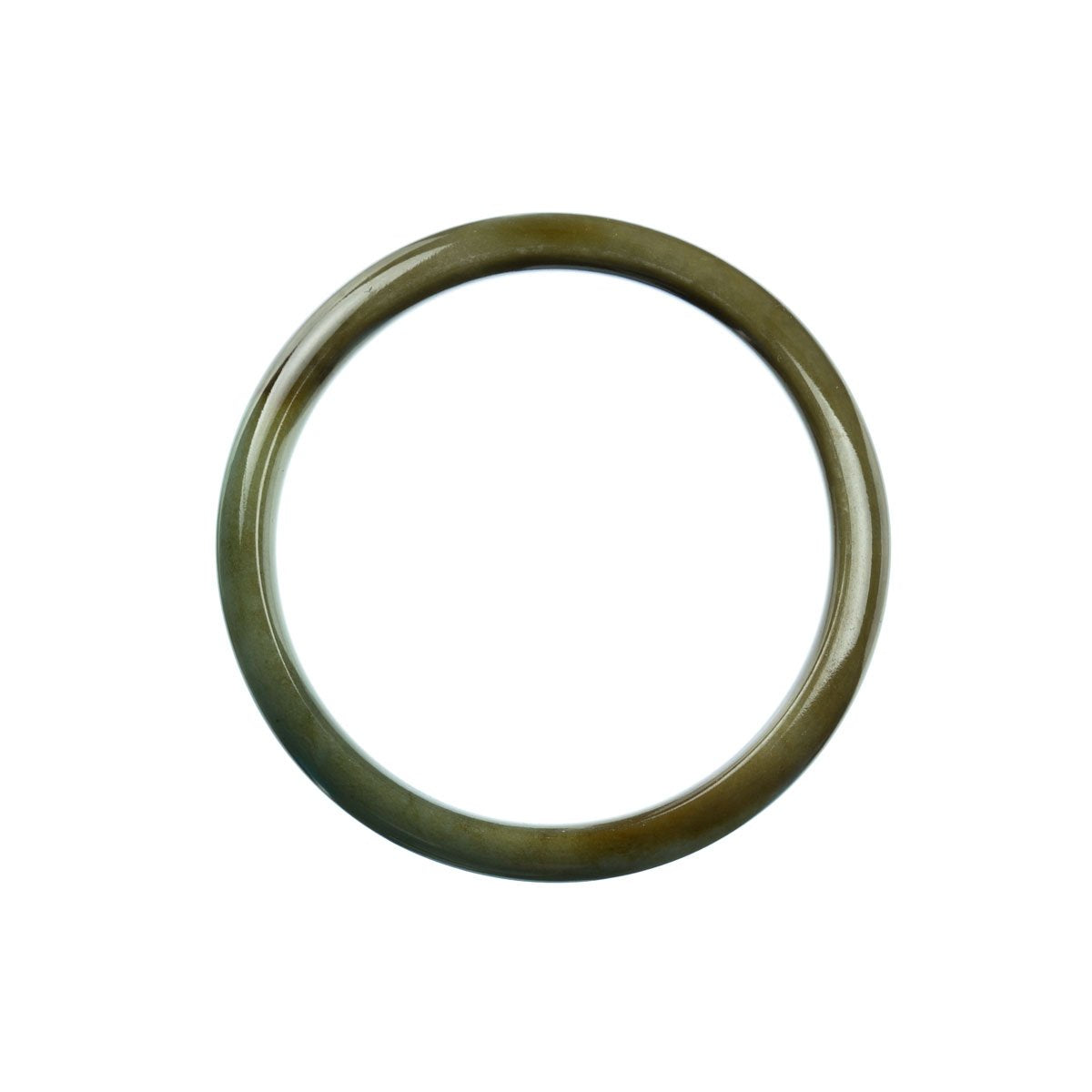 58mm Natural Burmese Jade Bangle - MAYS