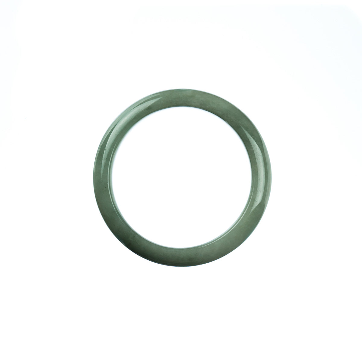 Genuine Type A Green Jadeite Jade Bangle - Child Round