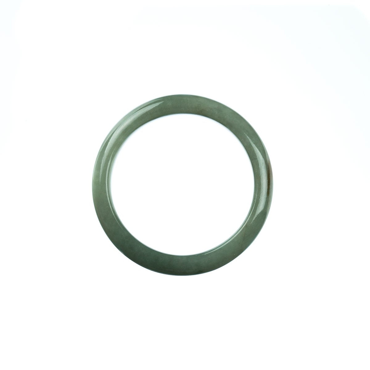 43mm Natural Burmese Jade Bangle - MAYS