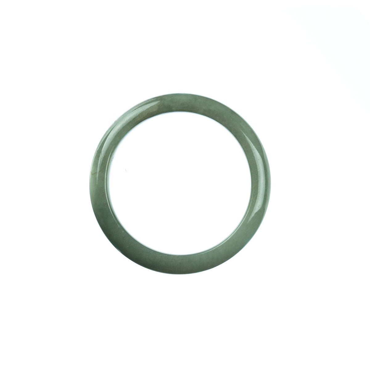 43mm Natural Burmese Jade Bangle - MAYS