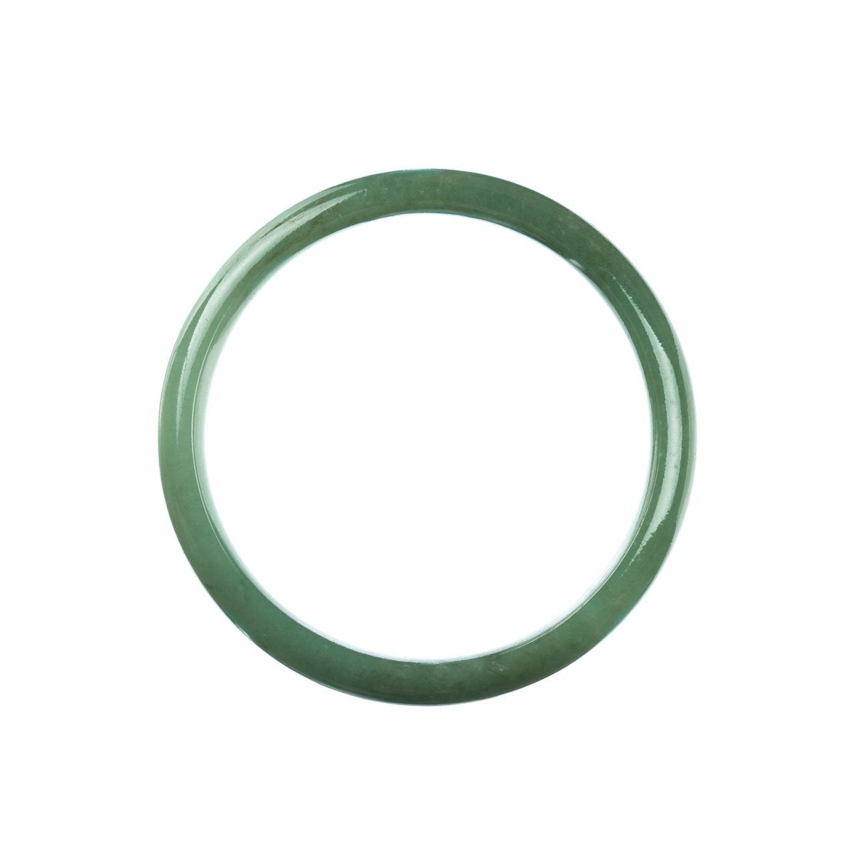 59mm Natural Burmese Jade Bangle - MAYS