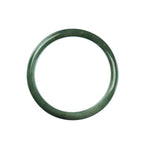 57mm Natural Burmese Jade Bangle - MAYS