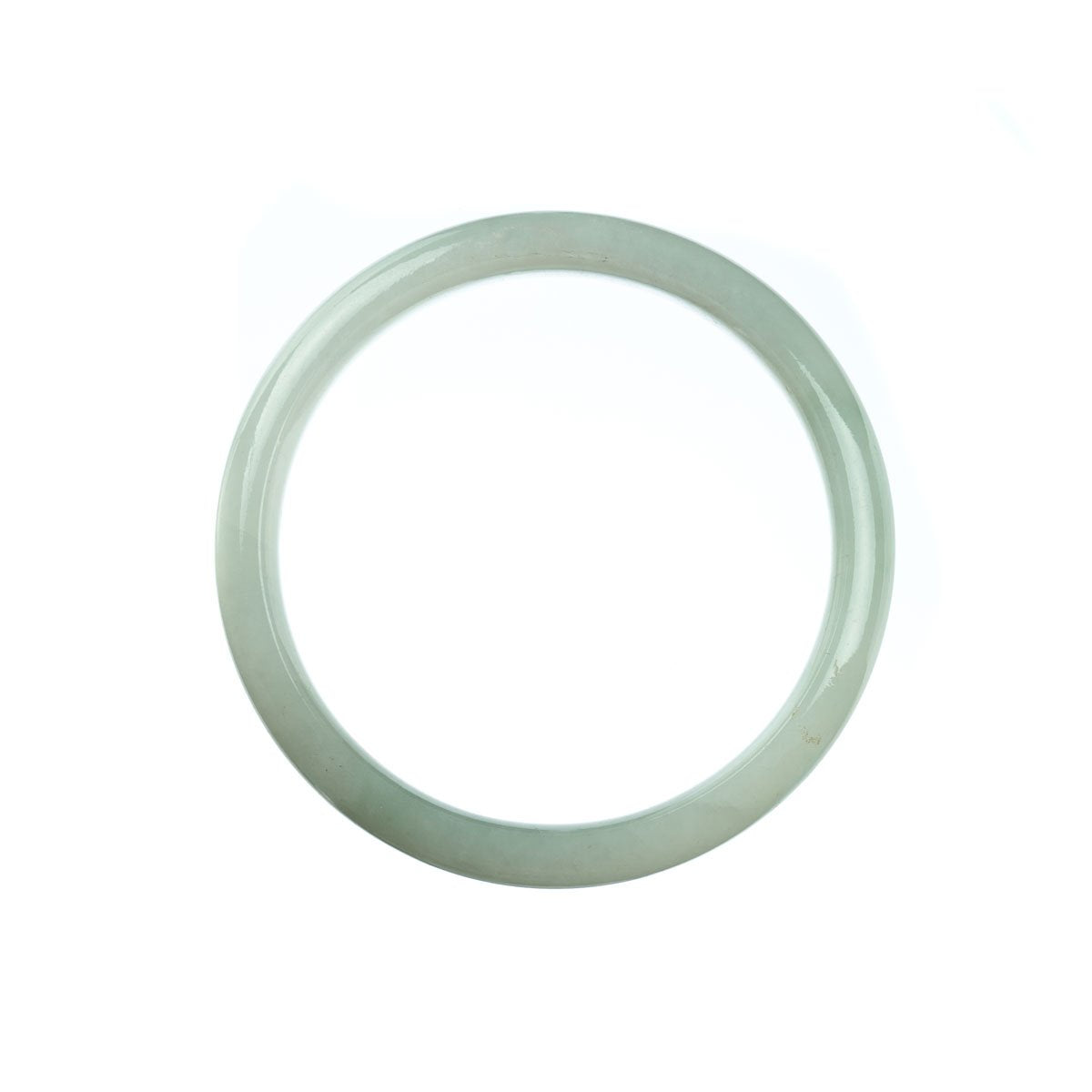 58mm Natural Burmese Jade Bangle - MAYS
