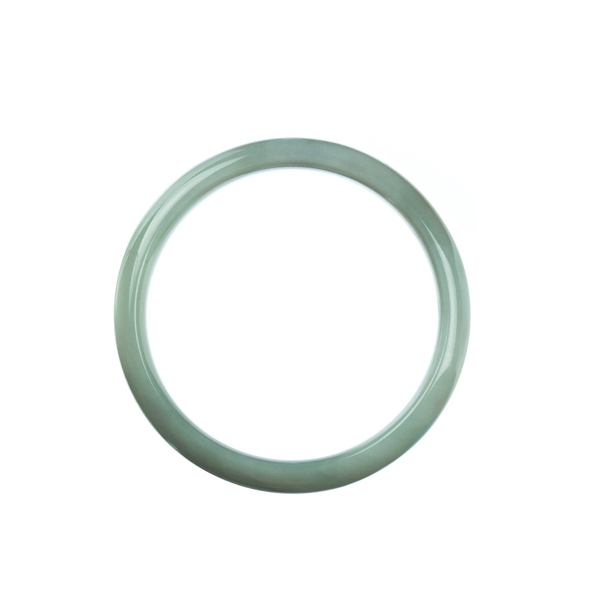 54mm Natural Burmese Jade Bangle - MAYS
