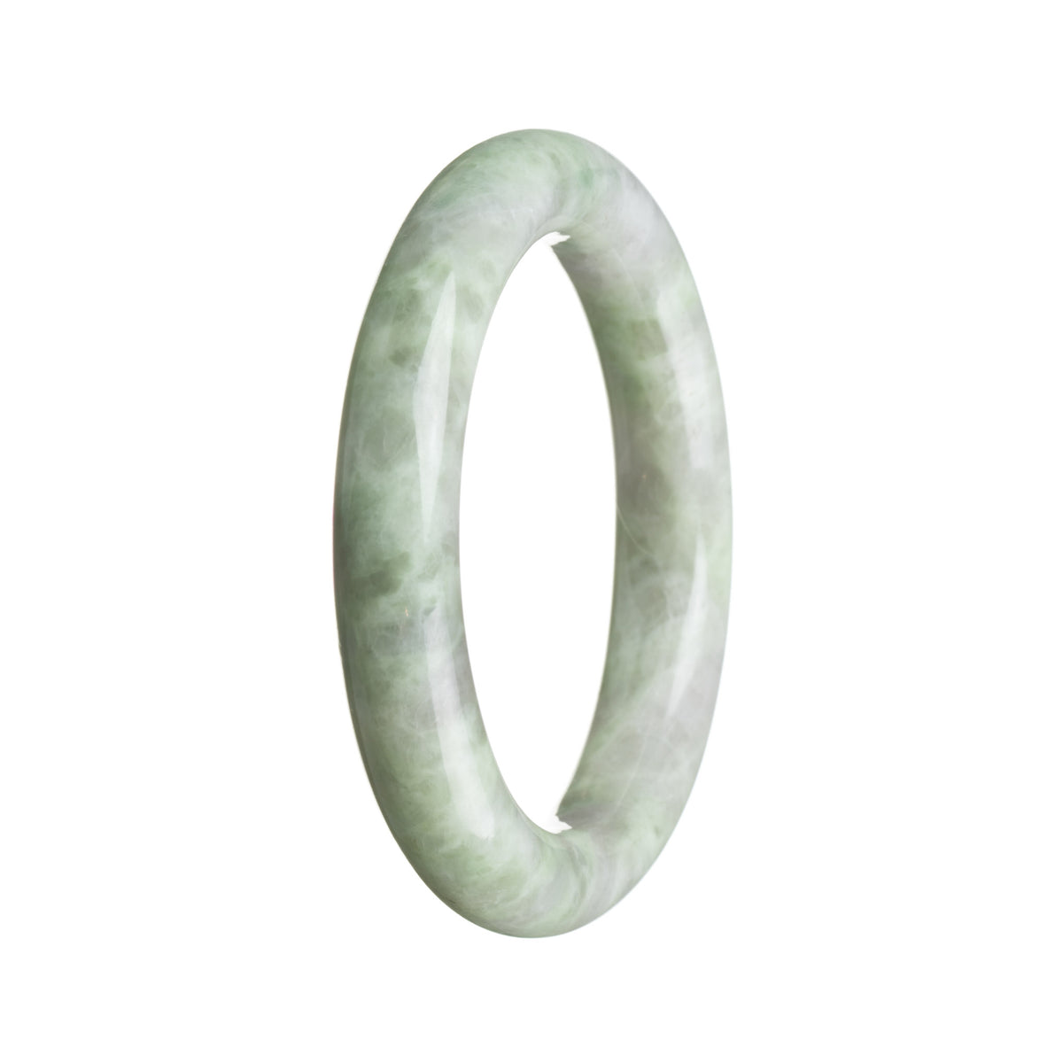 Genuine Grade A Green Jadeite Bracelet - 55mm Round