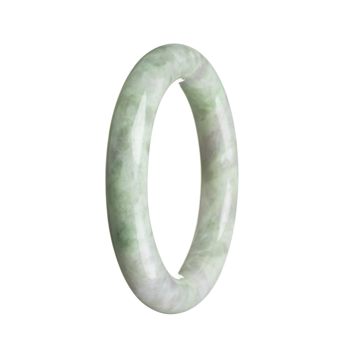 Genuine Grade A Green Jadeite Bracelet - 55mm Round