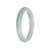 Genuine Grade A Green Jadeite Bangle - 62mm Semi Round