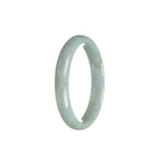 Real Grade A Green Traditional Jade Bangle Bracelet - 53mm Half Moon
