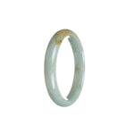 Real Grade A Green Traditional Jade Bangle Bracelet - 53mm Half Moon