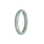 Real Grade A Green Traditional Jade Bangle Bracelet - 53mm Half Moon