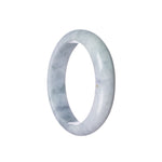 Certified Grade A Lavender Jadeite Bangle - 59mm Half Moon