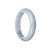 Certified Grade A Lavender Jadeite Bangle - 59mm Half Moon