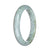 Genuine Grade A Grey Jadeite Bracelet - 59mm Semi Round