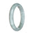 Genuine Grade A Grey Jadeite Bracelet - 59mm Semi Round