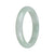 Certified Grade A Green Burmese Jade Bangle Bracelet - 59mm Half Moon