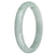 Genuine Grade A Green Jade Bangle - 83mm Half Moon