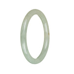 Real Grade A Pale Green Jade Bangle Bracelet - 55mm Petite Round