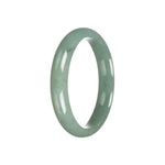 Real Grade A Green Jadeite Jade Bracelet - 59mm Half Moon