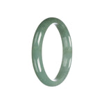 Authentic Grade A Green Burma Jade Bangle - 59mm Half Moon