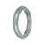 Certified Grade A Green Jadeite Bangle Bracelet - 58mm Semi Round