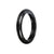 Genuine Natural Grey and Black Patterns Jade Bangle - 57mm Half Moon