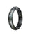 Genuine Grade A Black and Grey Pattern Burmese Jade Bangle - 57mm Half Moon