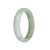 Certified Grade A Pale Green Burmese Jade Bangle - 61mm Carved