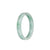 Certified Grade A Green Pattern Burma Jade Bangle Bracelet - 52mm Flat