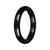 Natural Black Burmese Jade Bangle - 60mm Round